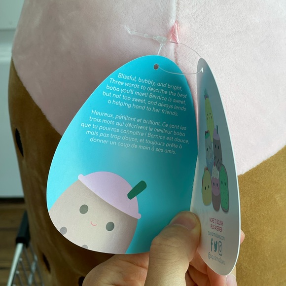 Bernice the Bubble Tea 12" Squishmallows New W/Tag - Picture 4 of 4